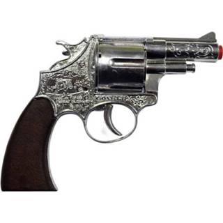 👉 Revolver metaal Verkleed Speelgoed Revolver/pistool 12 Schots - Verkleedattributen 8410982010201