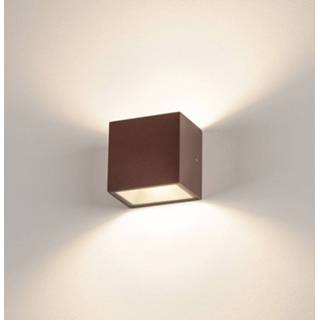 👉 Buiten wandlamp a+ roest SLV Sitra Cube LED buitenwandlamp,