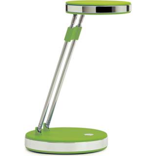 👉 Bureau lamp a+ chroom groen Trendy LED bureaulamp puck in