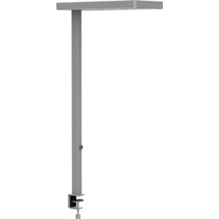 👉 Vloerlamp universeel wit zilver a+ metaal LED MAULjaval met klemvoet en dimmer