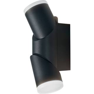 👉 Buitenwandlamp a+ warmwit donkergrijs aluminium LEDVANCE Endura Style UpDown flex