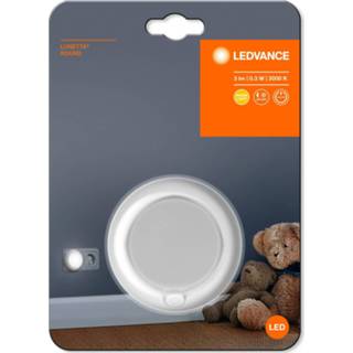 👉 Nacht lamp polycarbonaat warmwit wit LEDVANCE Lunetta Round White LED nachtlamp