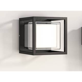 👉 Buitenwandlamp aluminium wit LED Cubic, aluminium, kubusvorm