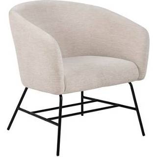 👉 Fauteuil metaal scandinavisch cr�me By fonQ Shell - Crème