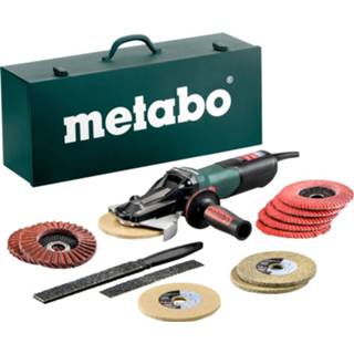 👉 Haakse slijper active Metabo WEVF 10-125 Quick Inox Set Platkop in koffer - 1000W 125mm softstart 4007430285133