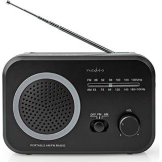 👉 FM-radio zwart Nedis - 1.50 M 5412810329557