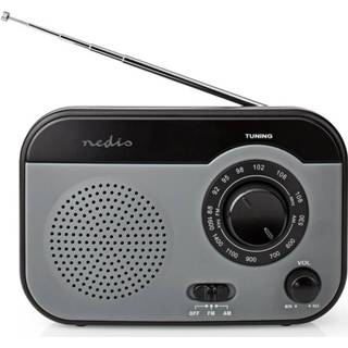 👉 FM-radio grijs Nedis - 1.50 M 5412810329564