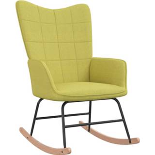 👉 Schommelstoel groen stof Vidaxl 8720286423837
