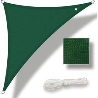 👉 Schaduwdoek Waterdoorlatend - Zonnedoek Zonnezeil Tuin Zonnescherm Uv Bescherming & Weerbestendig Driehoek 3x3 8719984129318