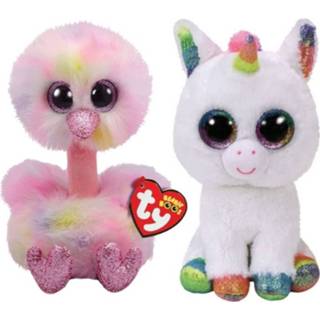 👉 Knuffel Ty - Beanie Boo's Avery Ostrich & Pixy Unicorn 8720679620669