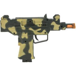 Verkleed Speelgoed Wapens Uzi Machinepistool Camouflage - Verkleedattributen 8720576639481