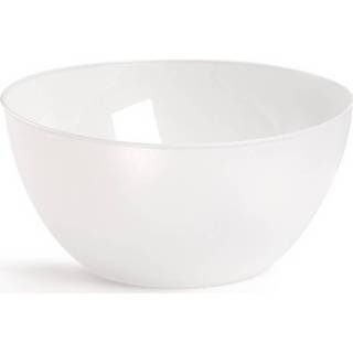 👉 Serveerschaal transparant 1x Grote Fruit/saladeschalen/kommen Mat 25 Cm - Serveerschalen 8720276484916