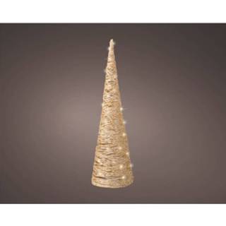 Wit goud male Decoris micro LED cone 30 warm Ø15,5x58cm 8720093100006