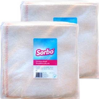 👉 Katoenen dweil wit 10x Sorbo Dweilen Gestikt 60 X Cm - Vaatdoekjes 8720276818759