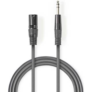👉 Nedis Gebalanceerde Audiokabel - Donkergrijs - 3.00 M