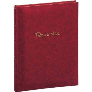 👉 Rood receptiealbum/gastenboek 48 paginas 205 x 260 mm