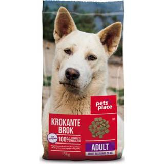 👉 Pets Place Adult Maxi Krokante Brokken - Hondenvoer - Gevogelte Vlees 15 kg