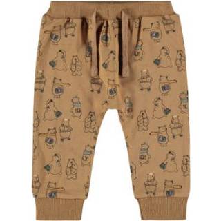 Sweatpant katoen mix jongens bruin Name it Sweatpants Nbmsejr Toasted Coconut 5715207745320