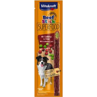 👉 Vitakraft Beef Stick Superfood 25 g - Hondensnacks - Rund&Erwt&Cranberry