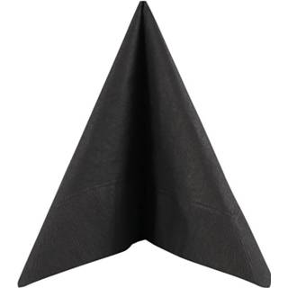 👉 Servet zwarte papier 40x servetten van 33 x cm