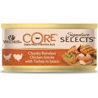 👉 Wellness Core Signature Selects Chunky 79 g - Kattenvoer - Kip&Kalkoen