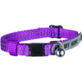 👉 Trixie Halsbandje Met Reflecterende Adreslabel - Kattenhalsband - 21 cm Multi-Color