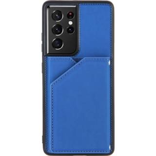 Portemonnee blauw FONU Backcover Hoesje Samsung Galaxy S21 Ultra - 8720598437478