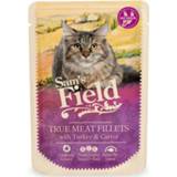 👉 Katten voer Sam's Field Cat Maaltijdzakjes True Meat Filets 85 g - Kattenvoer Kip&Kalkoen&Wortel 8595602533251 8595602533220