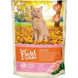 👉 Katten voer Sam's Field Cat Senior - Kattenvoer 400 g 8595602512010