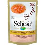 👉 Schesir Maaltijdzakjes Cat Soup 85 g - Kattenvoer - Rode Zalm&Wortel