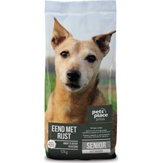 👉 Honden voer Pets Place Plus Hond Senior Eend - Hondenvoer 12 kg 8711621925185 8711621925178