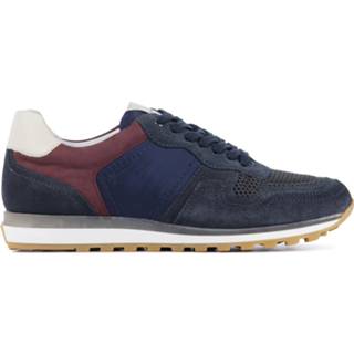 Leer suede mannen blauw Stefano Lauran Heren Leren SneakersSneakers 8719656823254