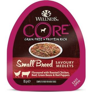 👉 Honden voer small Wellness Core Breed Savoury Medleys 85 g - Hondenvoer Kip&Rund 76344114536