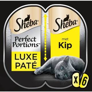👉 Katten voer Sheba Perfect Portions Adult 6x37.5 g - Kattenvoer Zalm 4008429123368