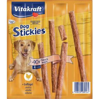 👉 Vitakraft Dog Stickies 4x11 g - Hondensnacks - Gevogelte