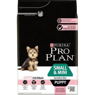 👉 Honden voer small Pro Plan Dog Puppy & Mini Breed Sensitive Skin - Hondenvoer Zalm 3 kg 7613035123809