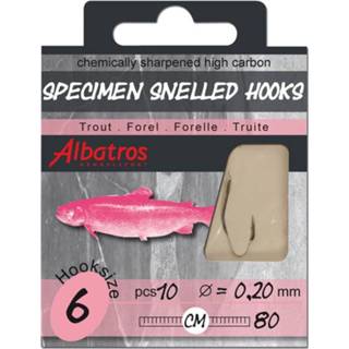 👉 Albatros Hakenboekje Forel 80 cm - Hakenboekjes - 8 Ø 0.18mm Roofvis