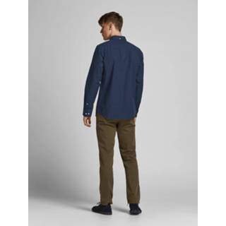 👉 Overhemd biologisch katoen l mannen blauw 'Brook' 5715099866875