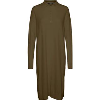 👉 Gebreide jurk lenzing™ ecovero™ l vrouwen groen 'Saba' 5715208945552