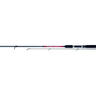 Spin hengel rood zwart Albatros X-Max Spinhengel 240cm 2delig - Werphengels 125 cm Spinning 10-40g 8713218250106