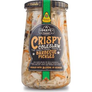 👉 Grate Goods Crispy Coleslaw Barbecue Pickles 370 ml Fris-zuur | Koolsalade Pickled with AllBrine by Kesbeke 8719324822077