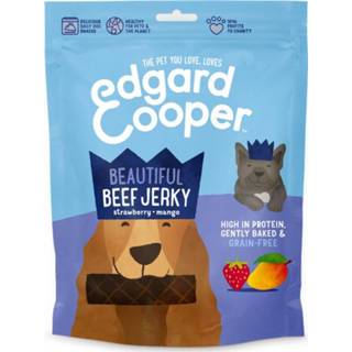 👉 Edgard&Cooper Beef Jerky - Hondensnacks - Rund Aardbei Mango 150 g