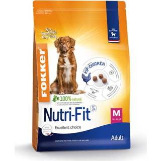 👉 Honden voer Fokker Dog Nutri-Fit M Kip - Hondenvoer 2.5 kg 8713447011226