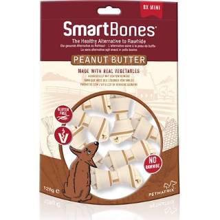 👉 Honden snack Smartbones Peanut Classic Bone Chews Pindakaas - Hondensnacks Mini 810833027200