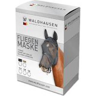 👉 Vliegen masker zwart Waldhausen Luxe Vliegenmasker Met Oren En Neus - Anti insect Cob 4043969139530 4043969139523