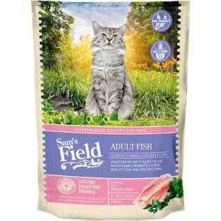 👉 Katten voer Sam's Field Cat Adult Vis - Kattenvoer 400 g 8595602511921