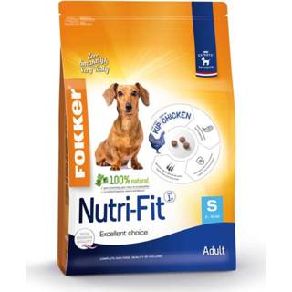 👉 Honden voer Fokker Dog Nutri-Fit S Kip - Hondenvoer 7 kg 8713447017051 8713447017228