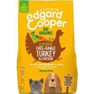 👉 Edgard&Cooper Bio Organic Turkey Adult Kalkoen&Kip&Wortel - Hondenvoer - 700 g Biologisch