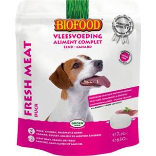 👉 Honden voer Biofood Vleesvoeding Compleet Eend - Hondenvoer 7x90 g 8714831001755