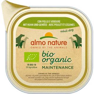 Honden voer Almo Nature Alu Daily Menu Bio Adult 100 g - Hondenvoer Kip&Wortel 8001154120301